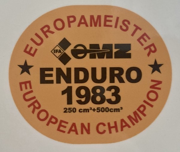 Aufkleber "Europameister MZ 1983"