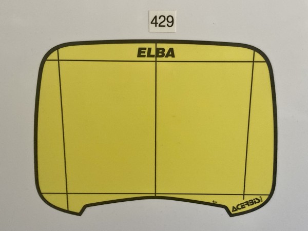 ELBA 1 Aufkleber gelb